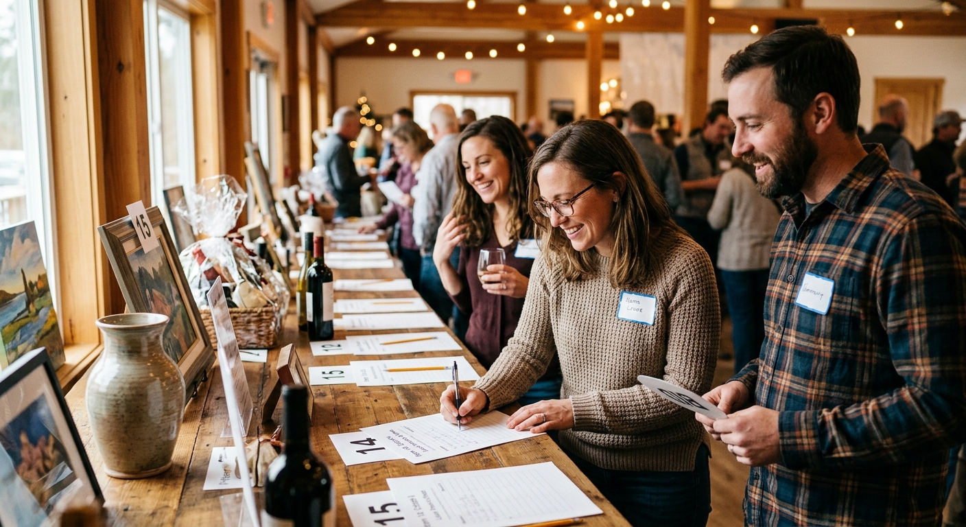 Silent Auction Fundraising 101: How Nonprofits Raise $15K+ Without Platform Fees